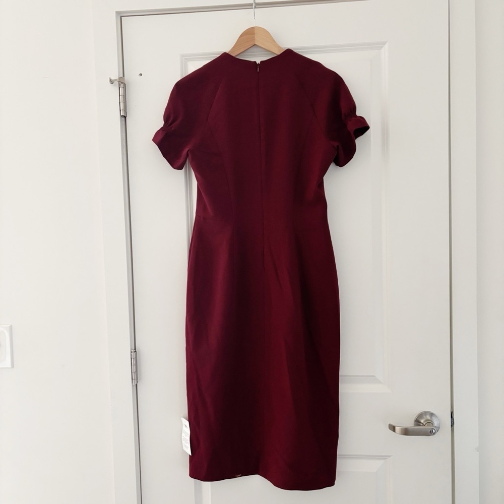 NWT Black Halo Patel Sheath Dress Puff Sleeve Classic - Picture 2 of 6